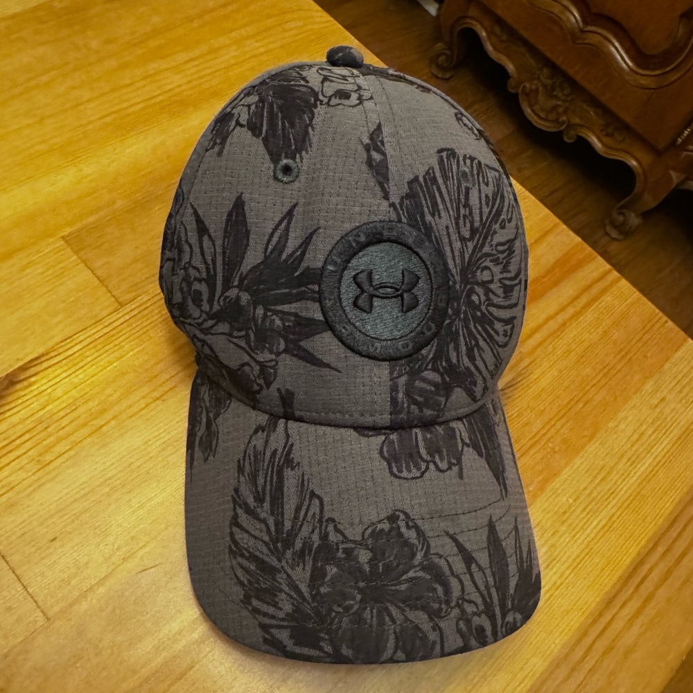 Black and Grey Tropical Under Armour Hat